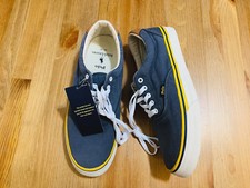 Polo Ralph Lauren Thorton II canvas leather sneaker shoes gray NWOB size 8.5