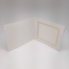 12 x White Textured Stucco Slip in Folder Presentation Mounts 6 x 4 Portrait