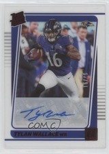 2021 Panini Clearly Donruss Rated Rookie Red /49 Tylan Wallace #74 Auto 0y0n
