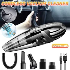 Car Vacuum Cleaner 120W Dry & Wet Cordless Hand Held Portable Auto Home Cleaner 