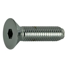 1/4"-28 x 1" Chrome Flat Head Socket Cap Screws (10 pcs.)