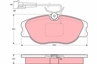 Bremsbelagsatz Scheibenbremse Vorderachse FüR Alfa Romeo Fiat Lancia 155 GTV