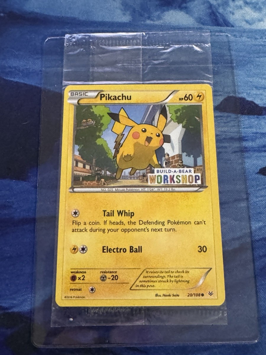 Pokemon - Pikachu - 20/108 - Build-A-Bear Promo - Sealed