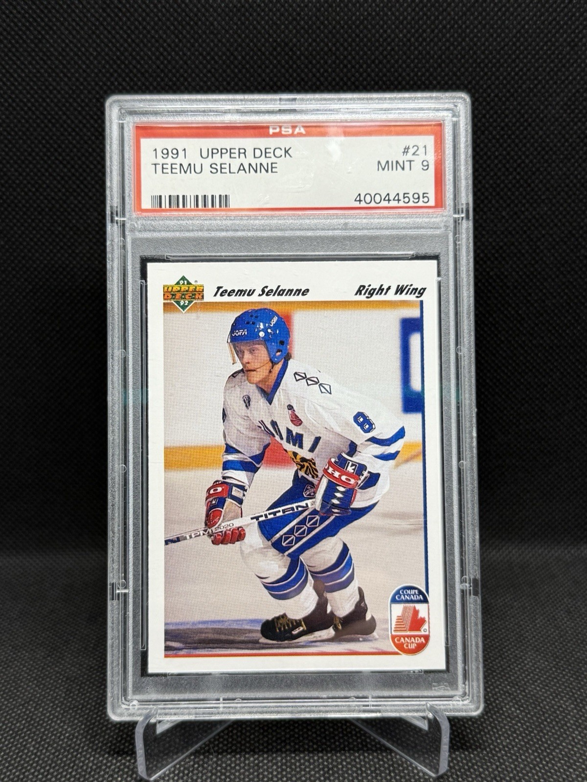 Teemu Selanne 1991 Upper Deck Psa 9 Mint RC Rookie #21 Canada