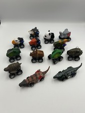 Dinosaur/AnomalMonster Trucks Lot of 13 Pull Back Cars Toys Kids Bundle
