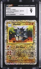 CGC 9 MINT Rhydon 35/110 Legendary (Collection) Reverse Holo Pokemon Card on eBay