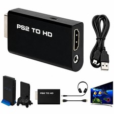 PlayStation 2 PS2 to HDMI Converter Adapter Adaptor Cable HD RCA AV Audio Video