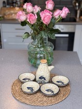 Ceramic Sauce bottle and 4 seasonings dishes plates