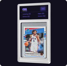 2020-21 Panini Donruss - Rated Rookies Tyrese Maxey #211 (RC) CGAi 9