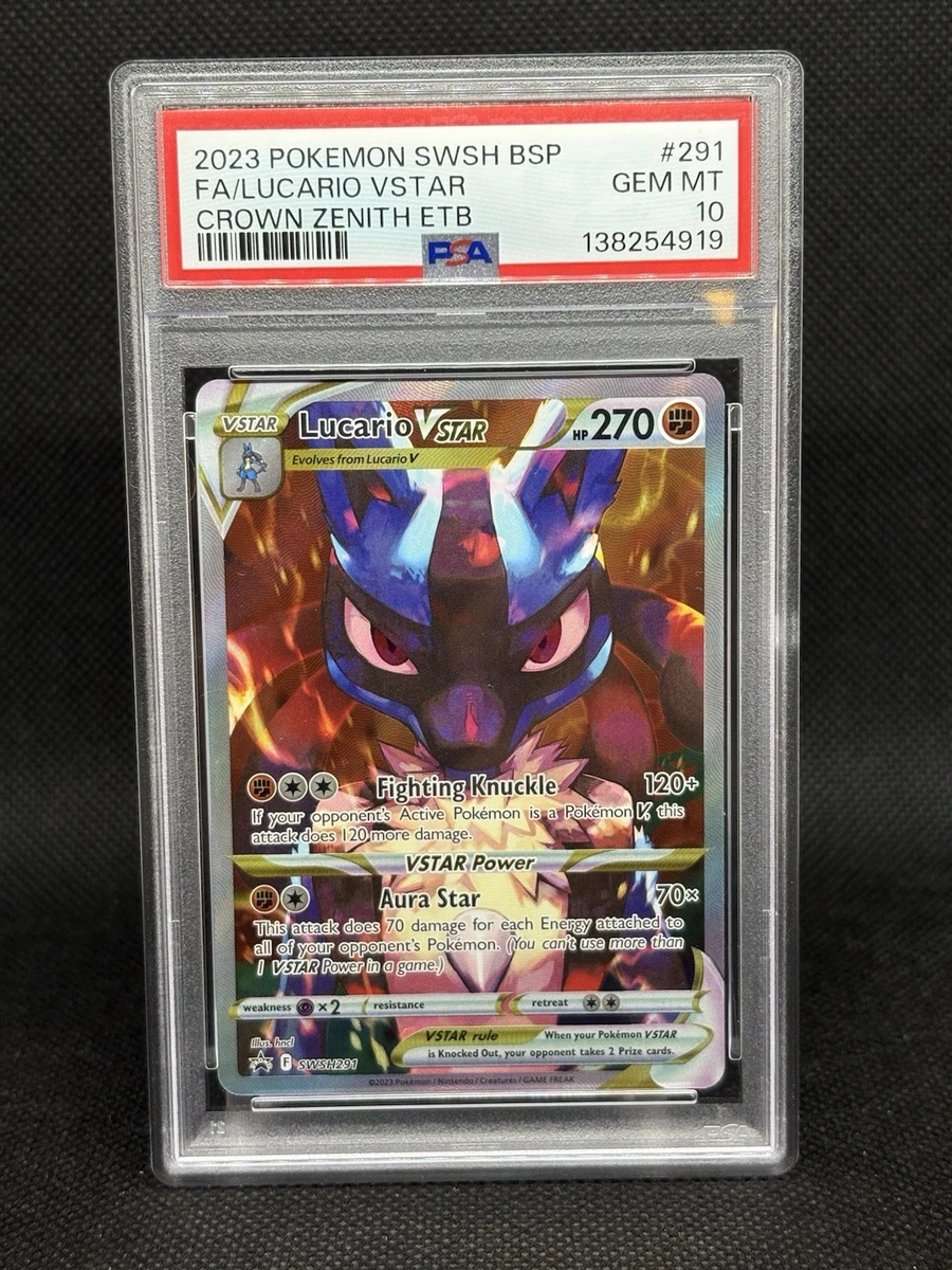 Pokémon TCG Grade 10 Lucario Individual Collectible Card Game