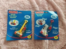 Fisher Price Keychains Melody Push Chime & Corn Popper