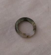 Hand Made Burma Jade Ring Sz 8.5