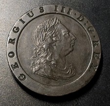 1797 Cartwheel Twopence George III EF Contidion British Coin