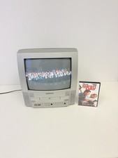 Magnavox MWC13D5 CRT TV w/ Built-In DVD Tested Working