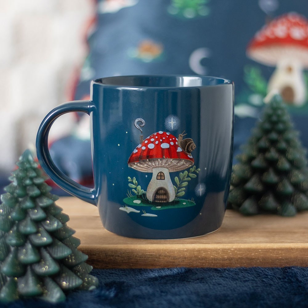 Gnome Sweet Gnome Mushroom Themed House Mug