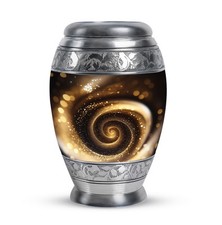 Abstract Tiny Urn For Human Ashes Adult Female Memorial Unique Cremation 3 Inch