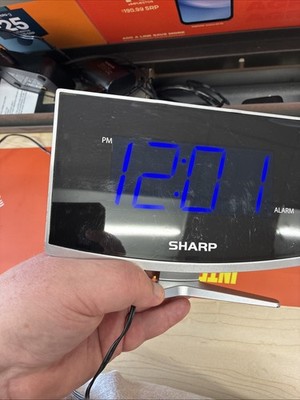 sharp led digital alarm clock