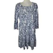 Lilly Pulitzer Geanna Dress M Gday Mate High Tide Navy Swing Tiered Koala