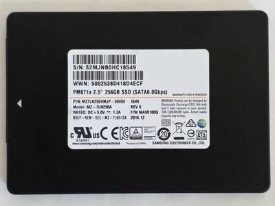 256GB SAMSUNG PM871a - SSD 2,5 Zoll SATA III 6GB/s