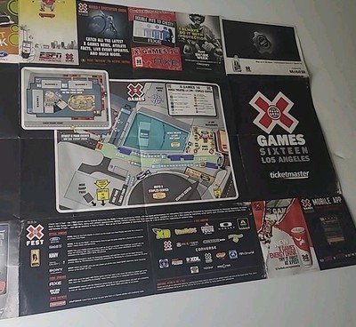 X Games 16 Los Angeles KEN BLOCK Map And Brochure  2010