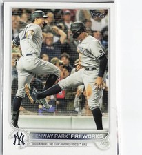 2022 Topps #399 Fenway Park Fireworks