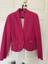 Women s Hot Pink Blazer Jacket - Classic Sing...