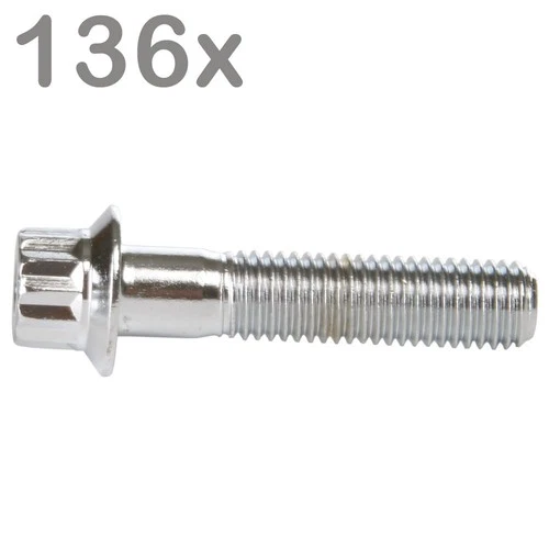 136 wheel bolts M7x32 steel chrome-plated for BBS Rial Schmidt O.Z. Dynatech Ca