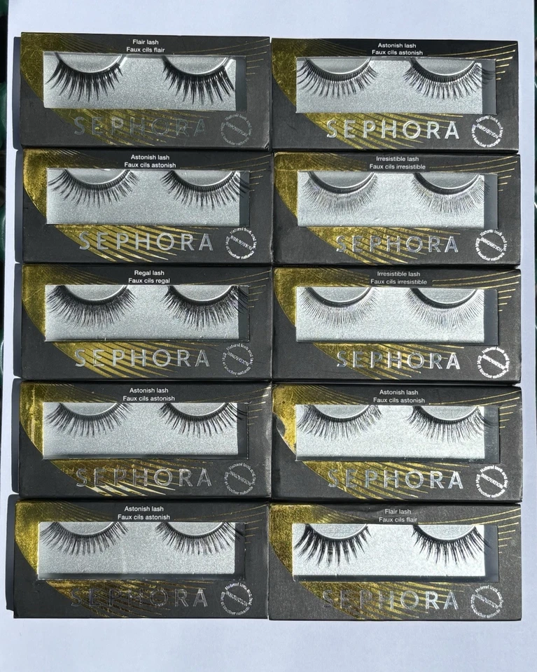 Lote de 30 pares de pestañas postizas - Sephora, iShimmer, Shindesu, MAC Foto 2 de 4