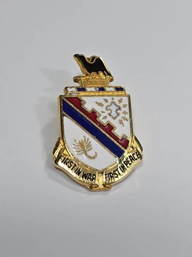 First in War First in Peace Lapel Pin US Army 161st Infantry Insignia