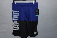 Vintage Tapout MMA Shorts Mens Black Blue Fighting Training 2 Tone Medium NWT