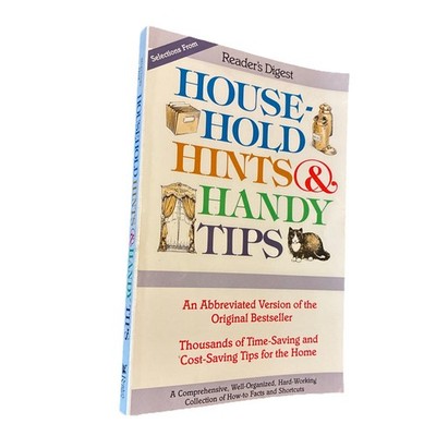 Household Hints and Handy Tips Paperback Book Reference Cleaning Home Hacks
