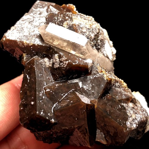 154g Natural chocolate Garnet Quartz Garnet Quartz crystal Inner Mongolia s874 - Picture 5 of 8