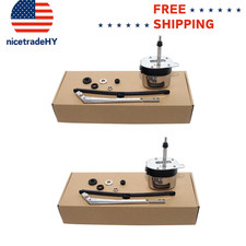 2pcs Universal Windshield Wiper Motor Kit Hot Street Rod For Jeep Boat Stainless