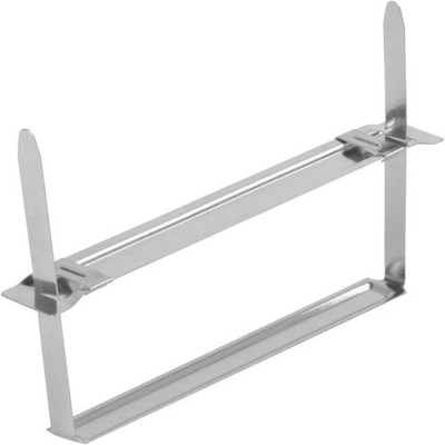 Q-Connect Aktenclip 2 Stück (50er Pack), silber, 8L x 8B Zentimeter, Metall