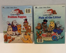 Little Golden Books Pound Puppies Lot Problem Puppies Pick of the Litter 1986