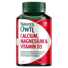 Calcium Magnesium Vitamin D Supplement Tablets 120 Bone Health