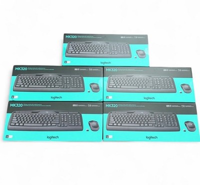 Logitech MK320 KeyboardMouse Combo 2.4GHz Encrypted Wireless Connection 5 LOT