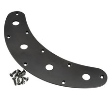 Musiclily Pro Black Steel 4 Hole Control Plat...
