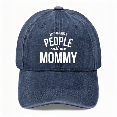 Sweet Mother's Day Hat Call Me Mommy Baseball Cap Warm Mom Adjustable Hat