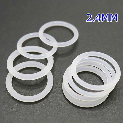 FOOD GRADE O-Ring 2.4 mm Cross Section CLEAR SILICONE O Rings High Temperature