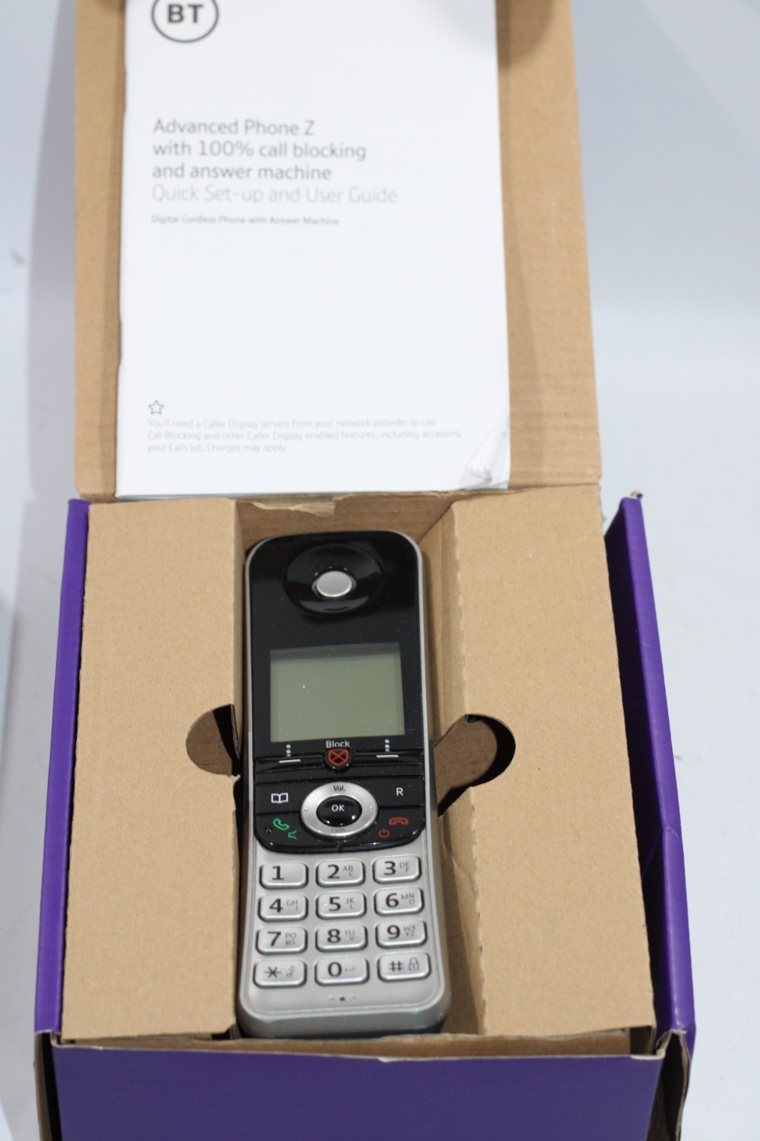 BT Advanced Z Single Digital Answerphone with Advanced Call Blocker USED