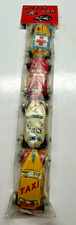 236010 - 1950s Nakamura Japan Toys Tin Litho Cars Taxi, Police, Fire Ambulance