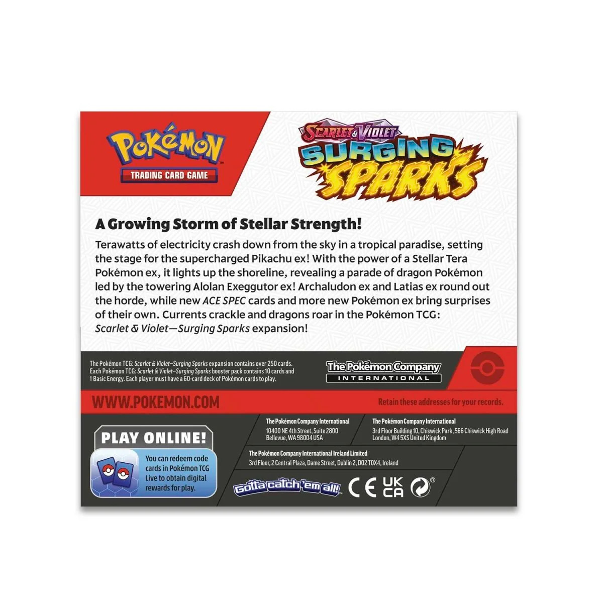 surging sparks booster box pokemon Surging Sparks Booster Pack | Pokémon TCG Scarlet & Violet 8 main image 0