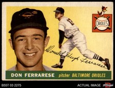 1955 Topps #185 Don Ferrarese Orioles RC 2 - GOOD