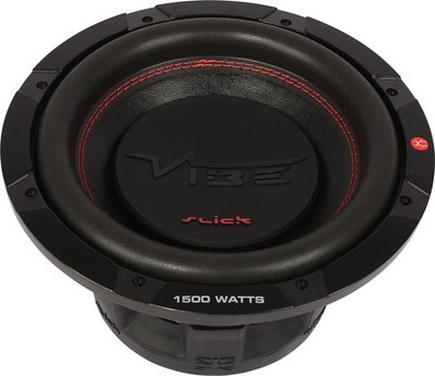 Vibe SLICK10D2 10 Zoll große Schaumstoffrolle Surround Subwoofer Dual 2 Ohm 500 W RMS