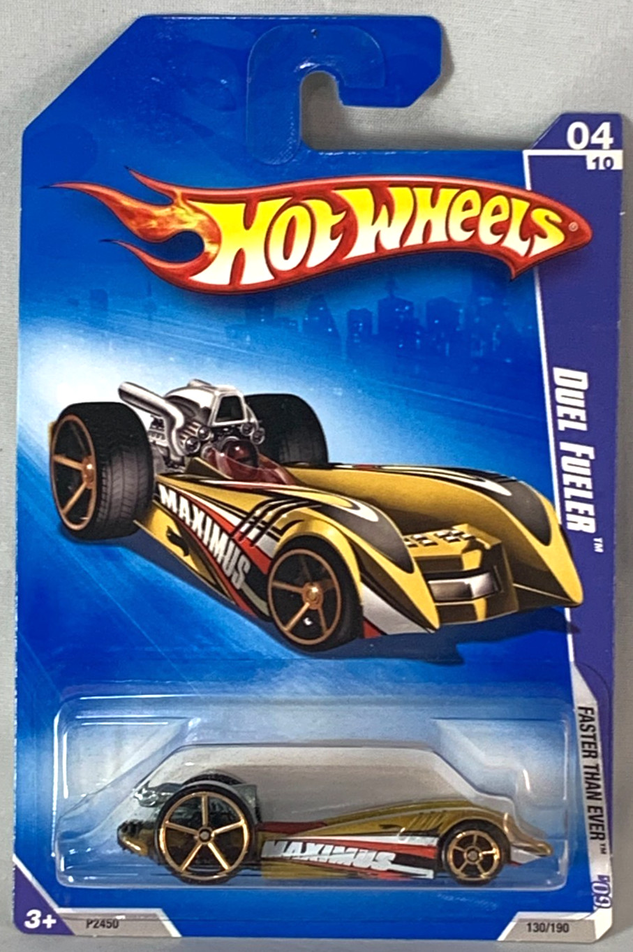 Hot Wheels Duel Fueler 2009 Faster Than Ever Gold FTEs