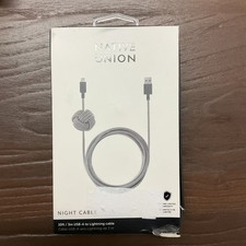 Native Union Night 10 Ft Braided weighted USB...