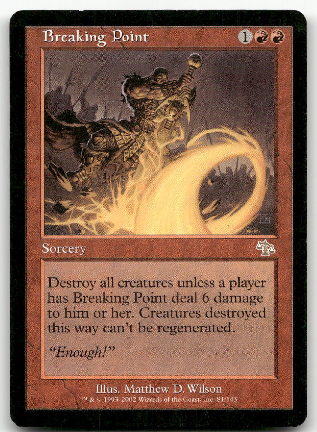 Breaking Point #81 (LP) Judgment JUD Magic MTG
