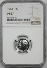 1963 10C NGC PF 67 (Proof) Roosevelt Dime