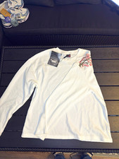 der schutze Herren T-Shirt S Weiß Langarm Ru...